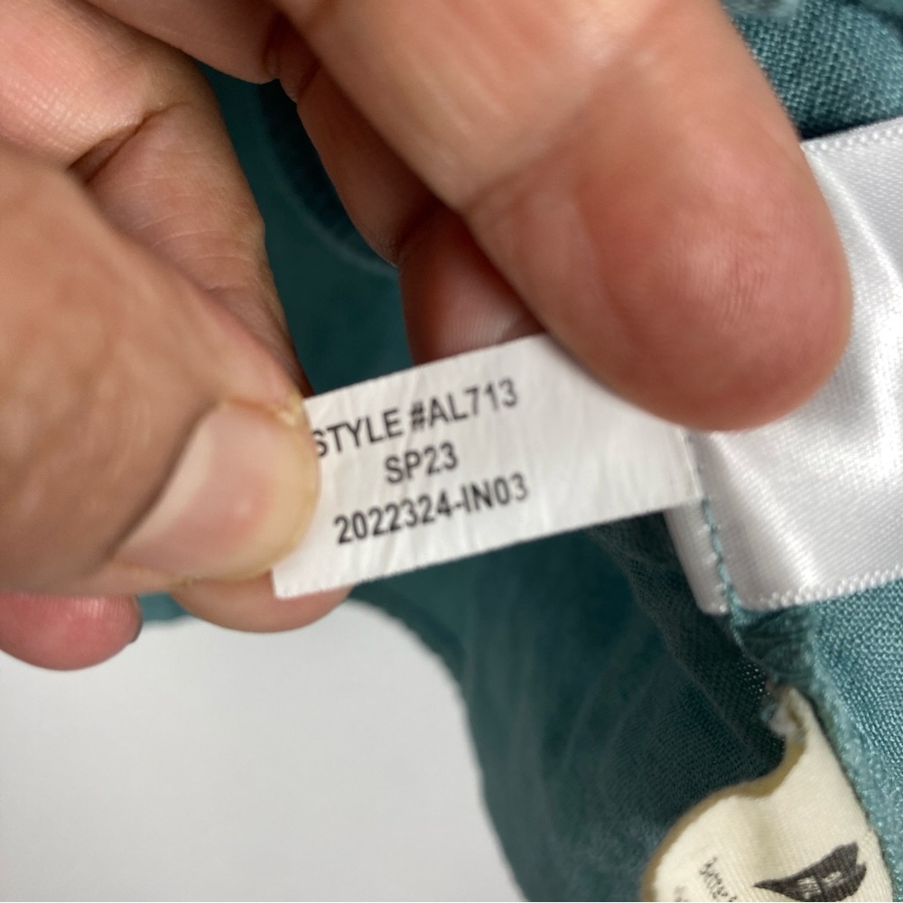 Madewell Mini Dress Babydoll Womens XS Green Alexandra Button Front Cottagecore - Picture 12 of 15